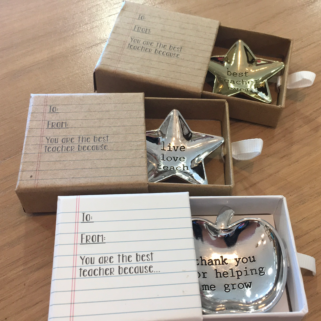 You are the best teacher because mini dishes