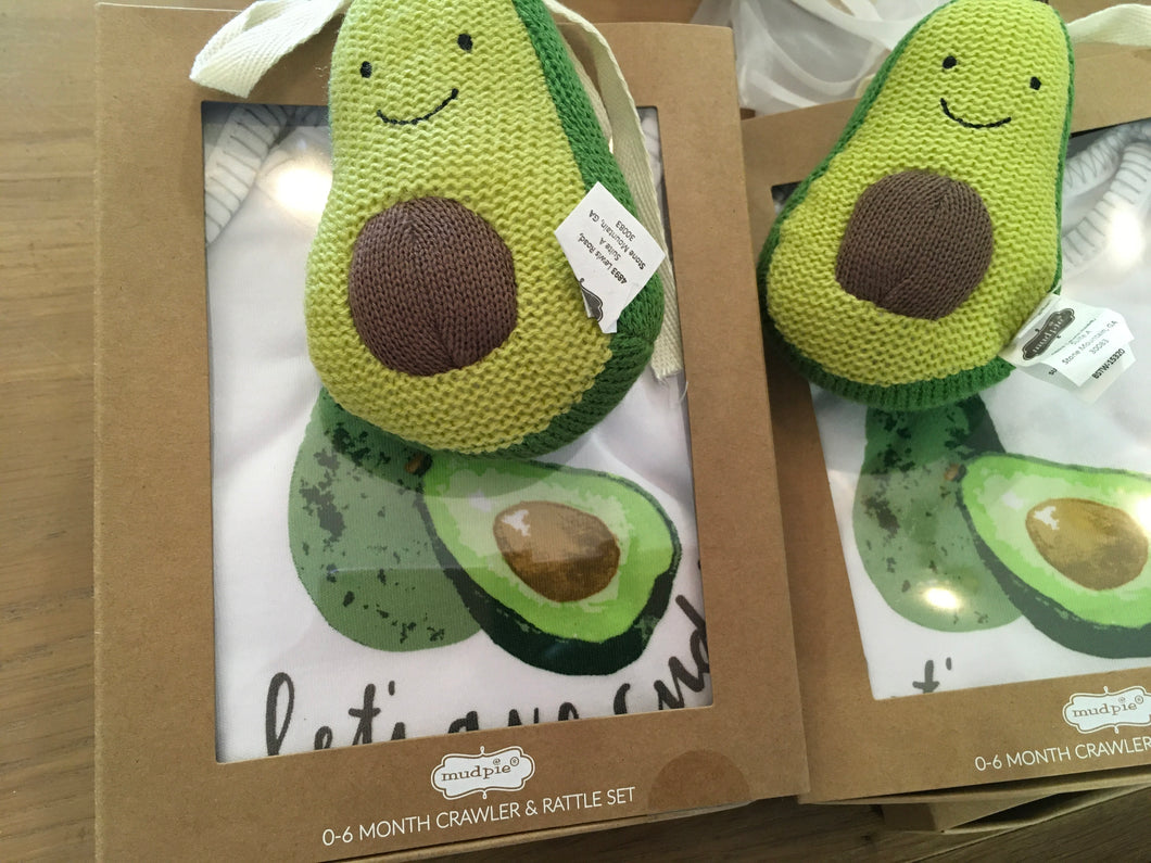 Avocado Rattle Crawler Set