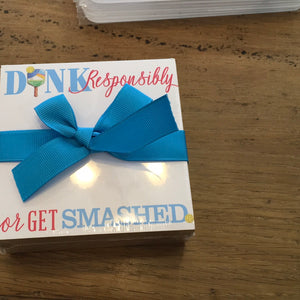 Dink responsibly mini lux pad