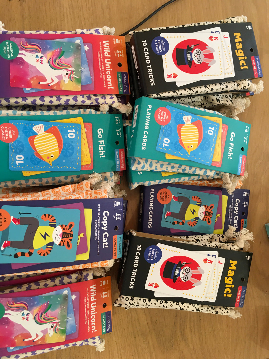 Playing Cards (magic, wild unicorn, go fish, copy cat)